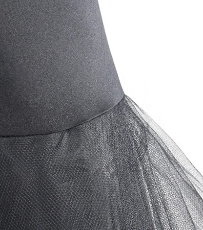 Schwarer langer Tüll Tuturock | Petticoats günstig online