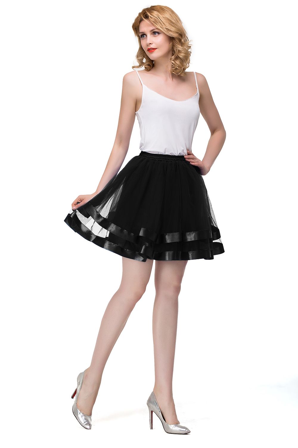 Schlechte Tutu Petticoats kurz A-Linie | Hochzeits Petticoats aus weiches Netz-Misshow.de
