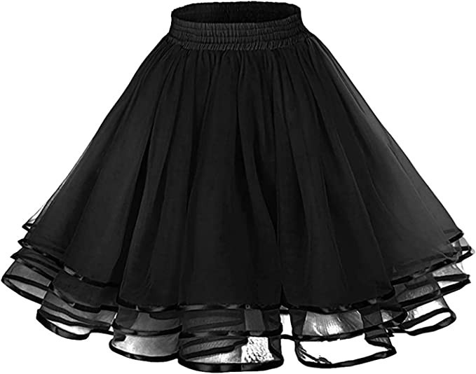 Schicker schwarer Tüll Tuturock | Petticoats günstig online