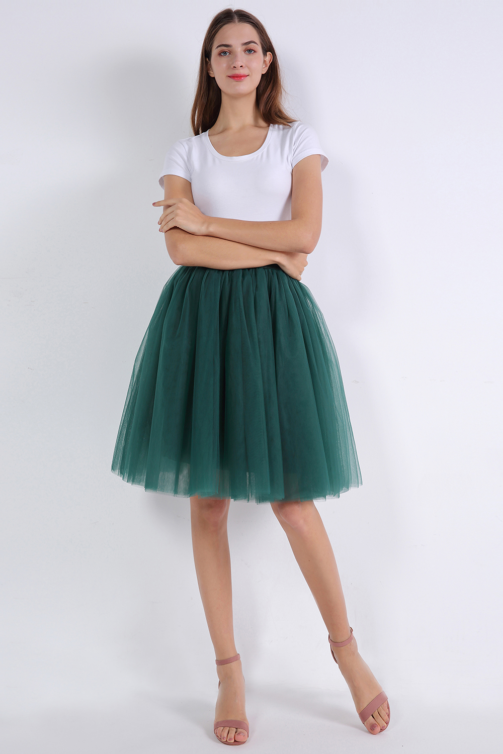 kniehoch tutu Petticoats A-LInie | Hochzeits Petticoats aus weiches Netz-Misshow.de