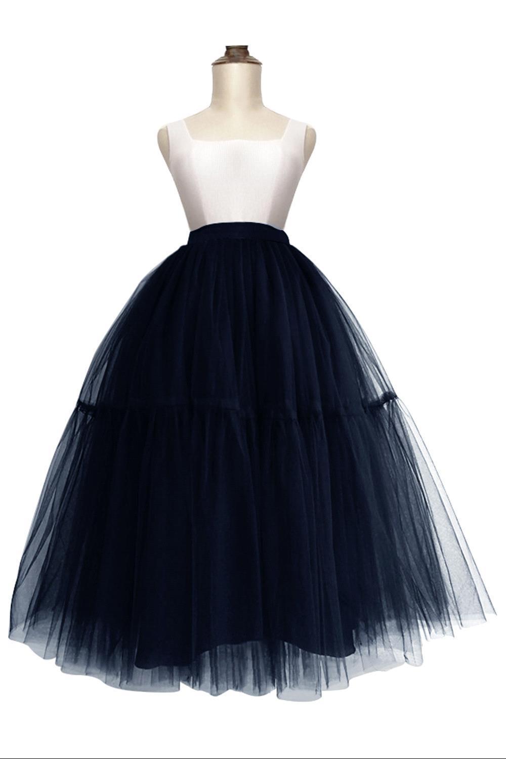 Lange tutu Petticoats A-Linie | Hochzeits Petticoats aus weiches Netz-Misshow.de