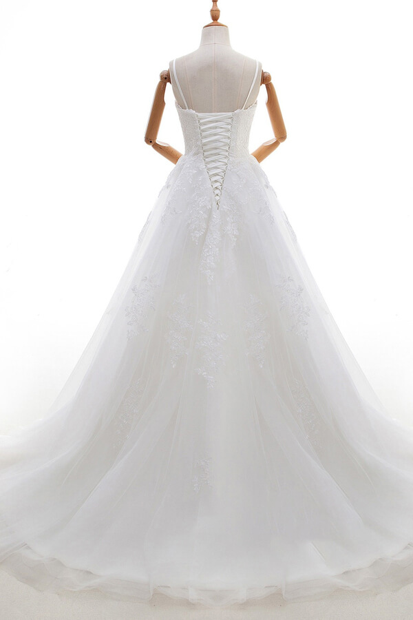 Fashion Hochzeitskleid A linie | Brautmoden mit Spitze-Misshow.de