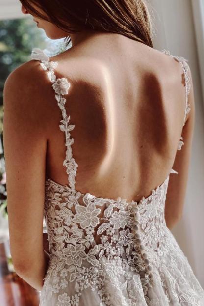 Fashion Hochzeitskleider A Linie Spitze | Brautmoden Online Kaufen