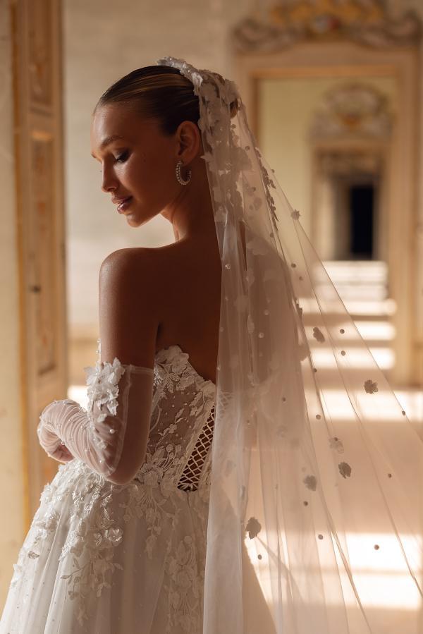 Brautkleid A-Linie | Hochzeitskleid Spitze Tüll