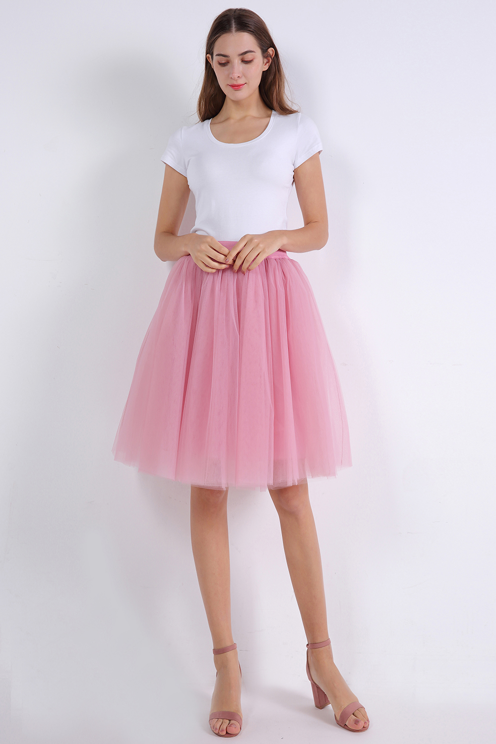 kniehoch tutu Petticoats A-LInie | Hochzeits Petticoats aus weiches Netz-Misshow.de