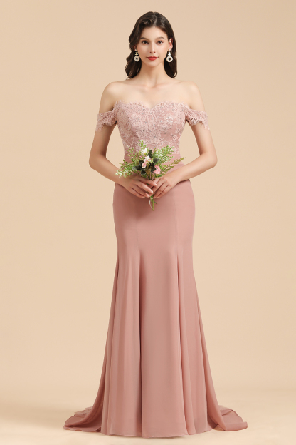Brautjungfernkleider Altrosa | Hochzeitspartykleider Für Brautjungfern Günstig