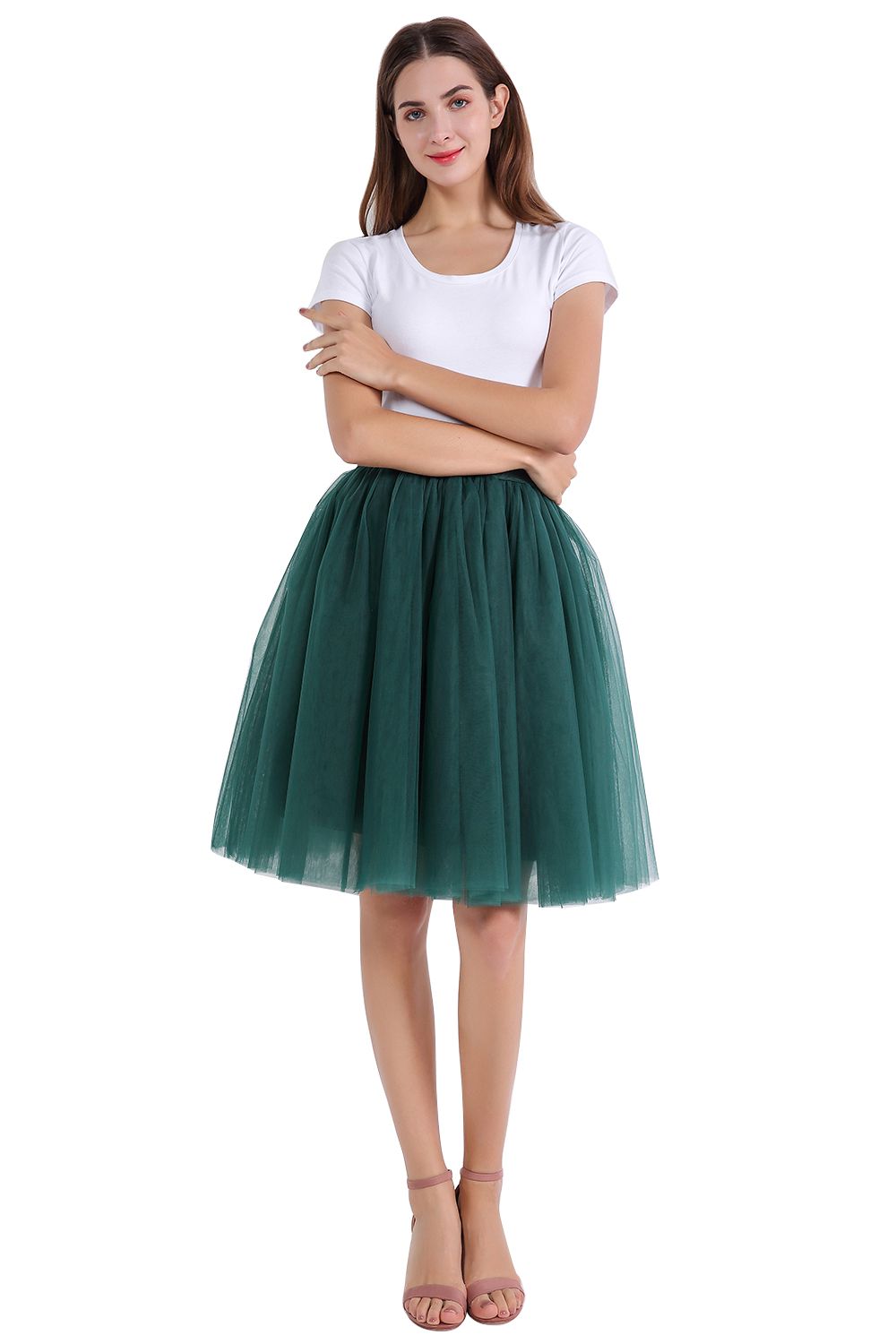 kniehoch tutu Petticoats A-LInie | Hochzeits Petticoats aus weiches Netz-Misshow.de