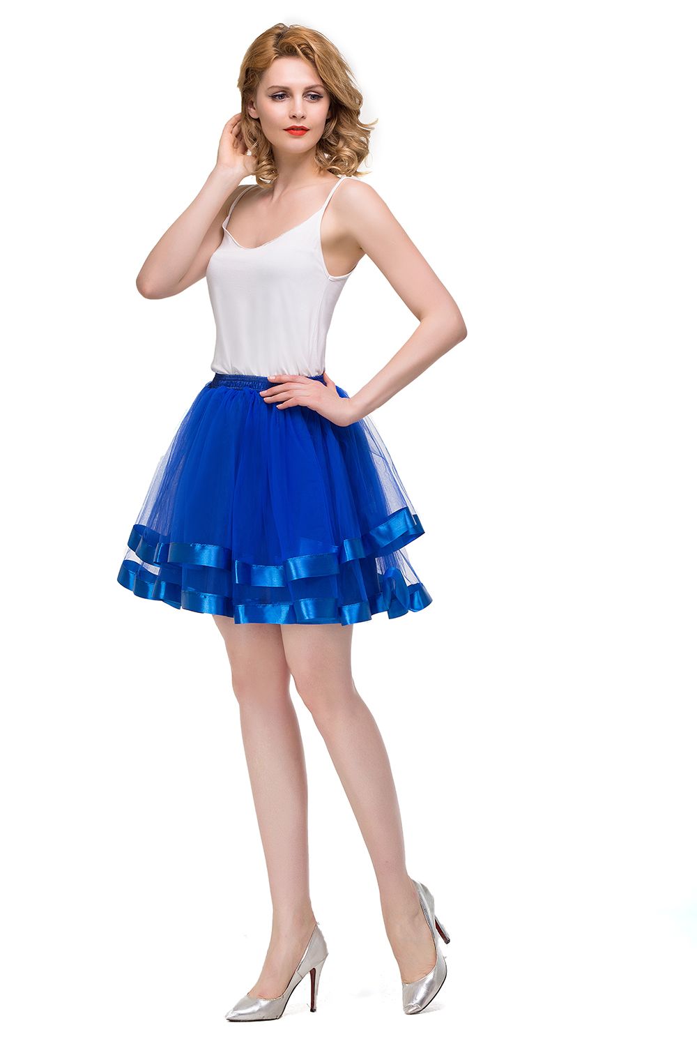 Schlechte Tutu Petticoats kurz A-Linie | Hochzeits Petticoats aus weiches Netz-Misshow.de