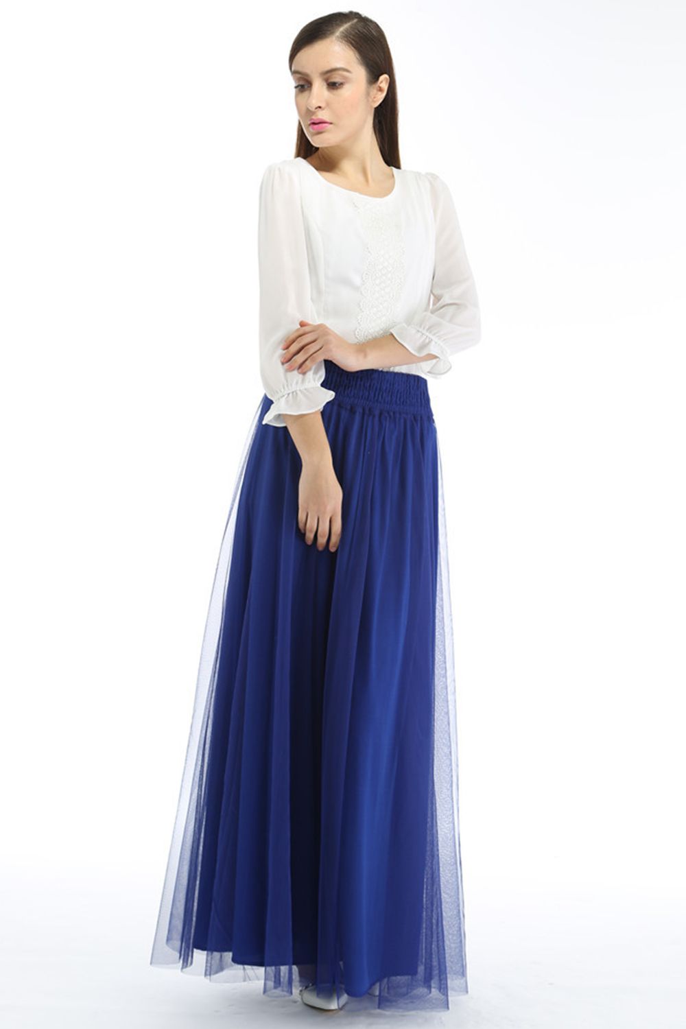 Lange Spalte Petticoats | Prinzessin Petticoats aus weiches Netz-Misshow.de