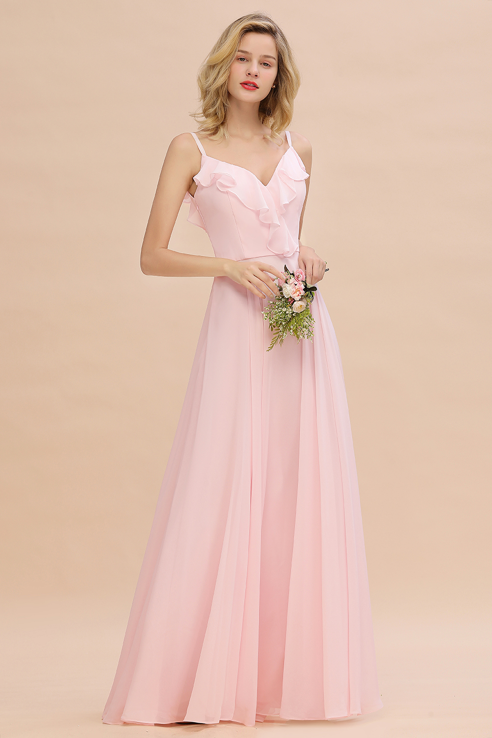 Elegante Brautjungfernkleider Rosa | Brautjungfernkleid Günstig Online