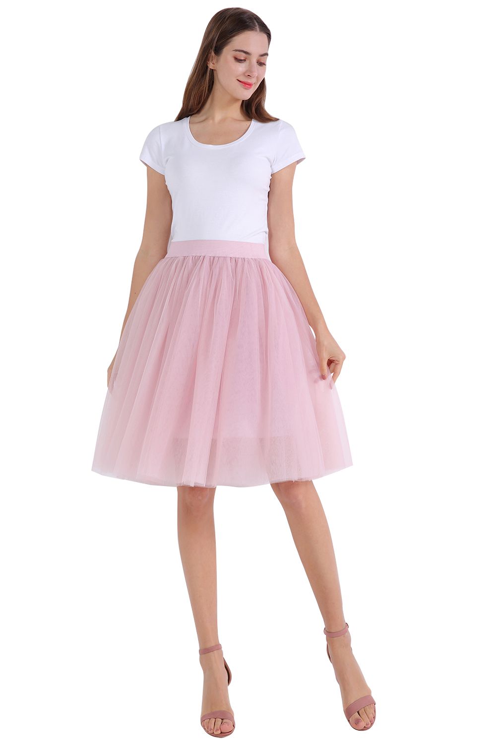 kniehoch tutu Petticoats A-LInie | Hochzeits Petticoats aus weiches Netz-Misshow.de