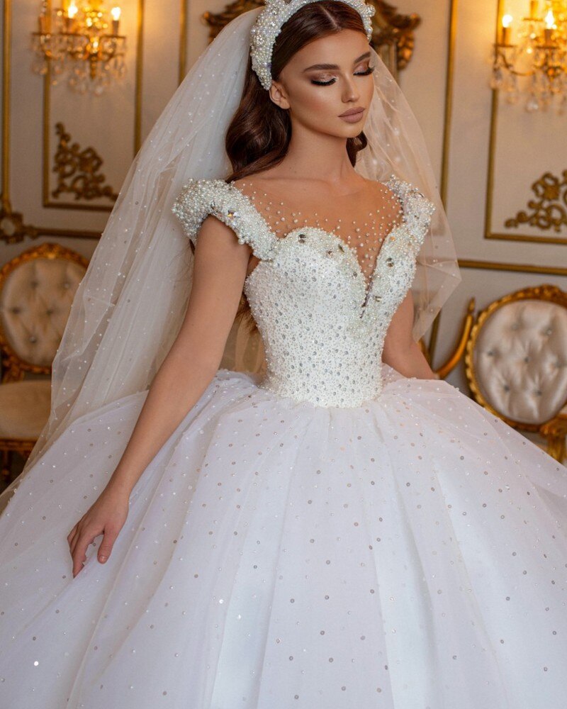 Wunderschöne Hochzeitskleider Prinzessin | Brautkleider Online Kaufen-Misshow.de