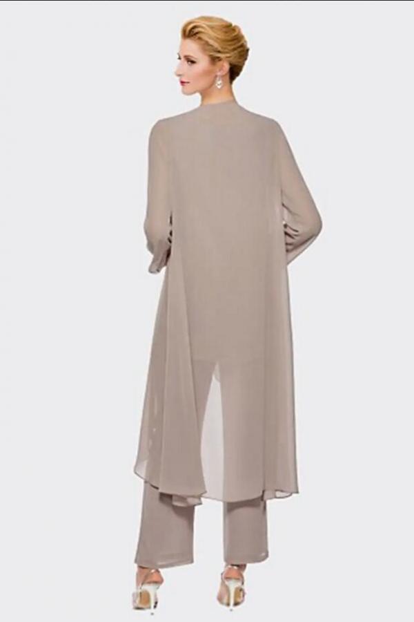 Brautmutter Hoosenanzug Chiffon | Schlichte Brautmutterkleider Günstig-Misshow.de