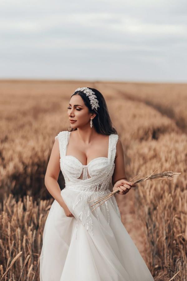 Wunderschöne A Linie Hochzeitskleider | Brautkleider mit Glitzer