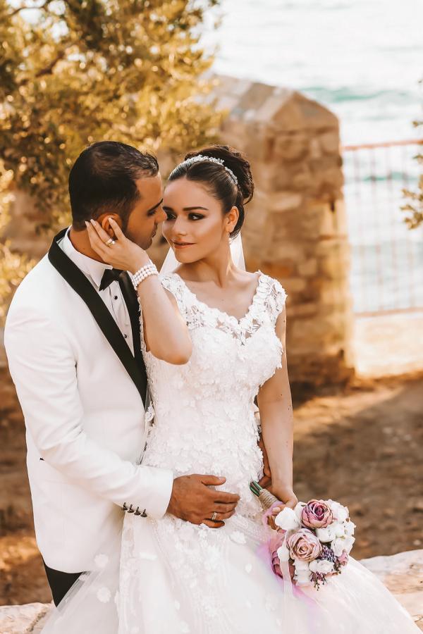 Elegante Brautkleider A Linie | Spitze Hochzeitskleider Günstig