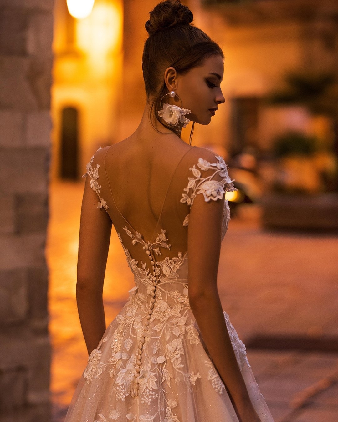 Wunderschöne Hochzeitskleider A Linie | Brautkleider mit Spitze