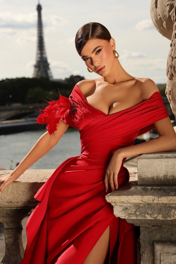 Abendkleider Lang Rot | Abiballkleider Designer