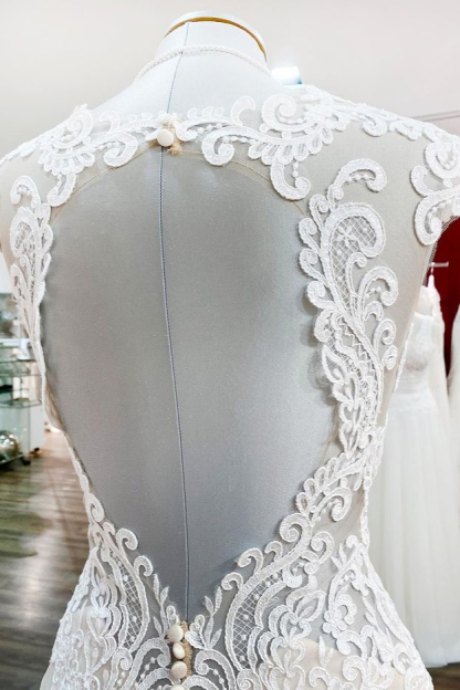 Brautkleider Meerjungfrau Spitze | Hochzeitskleider V Ausschnitt