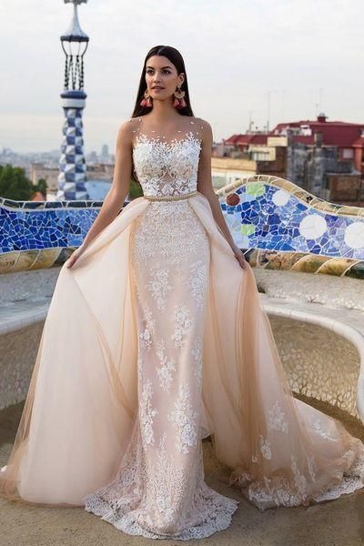 Elegant Brautkleider Mit Spitze Tüll Hochzeitskleider Günstig Online-Misshow.de