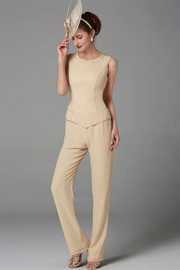 Elegante Brautmutterkleider | Jumpsuit 3 Teilen Brautmutter-Misshow.de