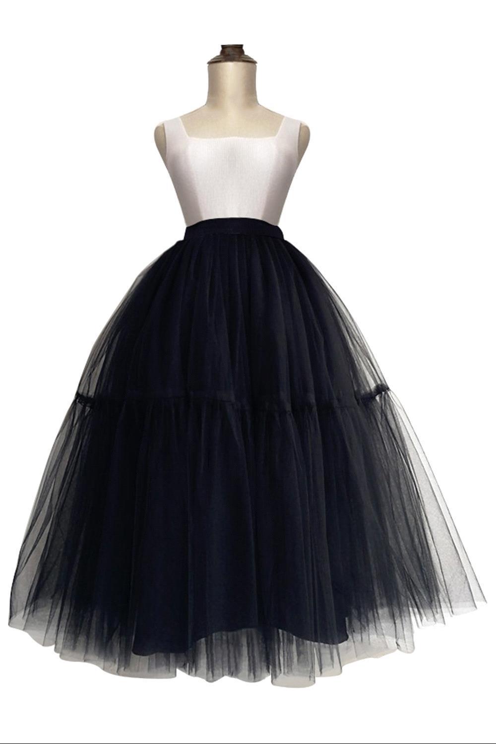 Lange tutu Petticoats A-Linie | Hochzeits Petticoats aus weiches Netz-Misshow.de