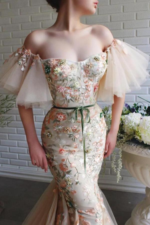Fashion Abendkleider Lang Günstig | Abiballkleider mit Spitze-Misshow.de