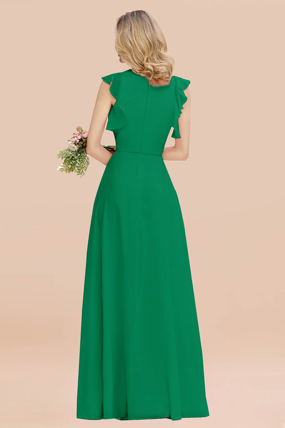 Rosa Bruatjungfernkleider Chiffon | Kleider Brautjungfer Günstig-Misshow.de