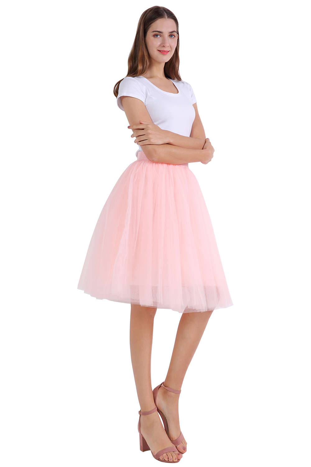 kniehoch tutu Petticoats A-LInie | Hochzeits Petticoats aus weiches Netz-Misshow.de