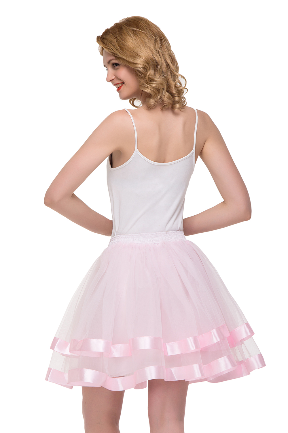 Schlechte Tutu Petticoats kurz A-Linie | Hochzeits Petticoats aus weiches Netz-Misshow.de