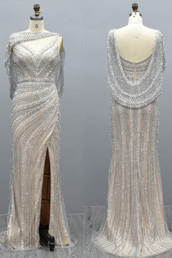 Extravagante Abendkleider Lang Glitzer | Abiballkleider Abendmoden Online