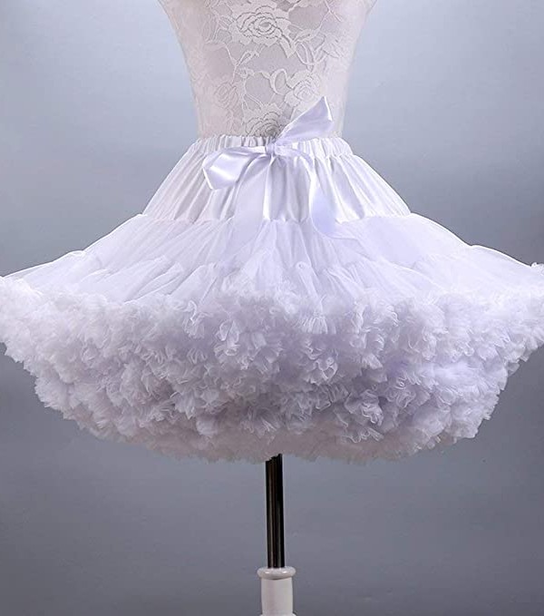 schicker weiß Tüll Tuturock | Petticoats günstig online-Misshow.de