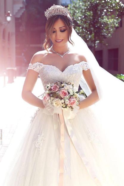 Elegante Brautkleider A Linie | Hochzeitskleider Mit Spitze