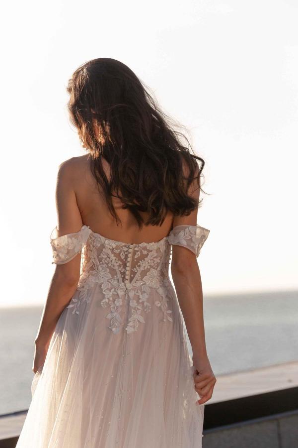 Schöne Hochzeitskleider Boho | Brautkleider A Linie Spitze