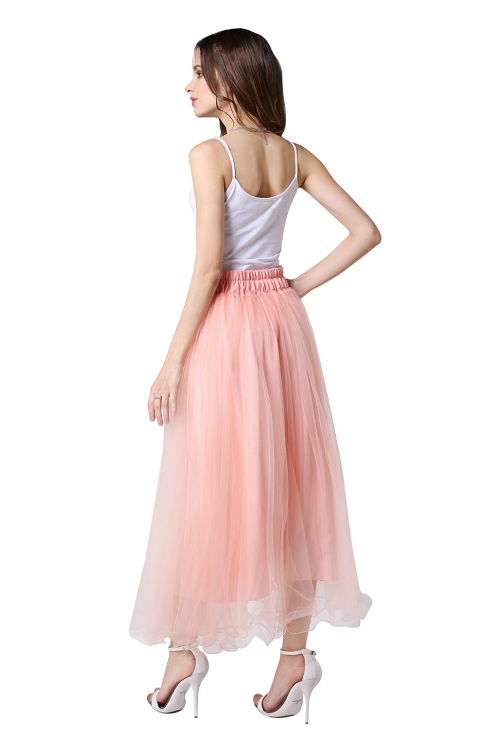 Schlechte A-Linie Petticoats lang | Prinzessin Petticoats aus weiches Netz-Misshow.de
