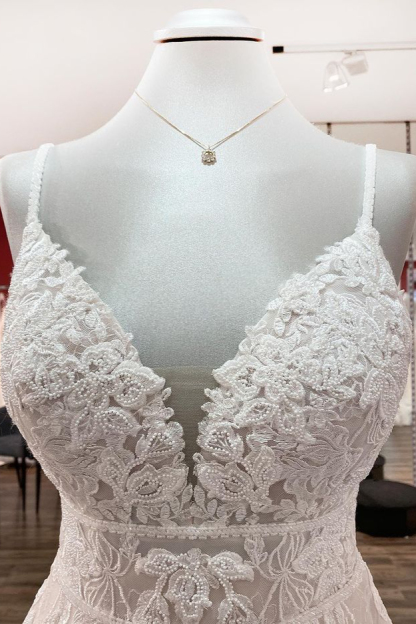 Modern Brautkleider A Linie | Hochzeitskleider mit Spitze