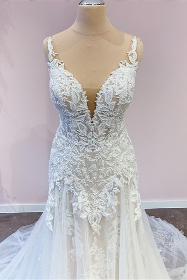 Elegante Hochzeitskledier A Linie | Brautkleider mit Spitze