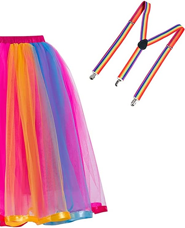Bunte Knielang Tüll Tuturock | Petticoats günstig online-Misshow.de