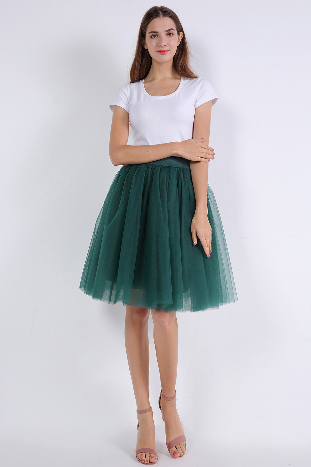 kniehoch tutu Petticoats A-LInie | Hochzeits Petticoats aus weiches Netz-Misshow.de