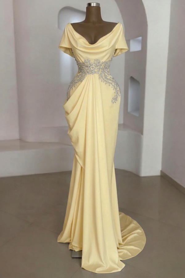 Designer Silber Abendkleider mit Glitzer | Abiballkleider Lang Günstig