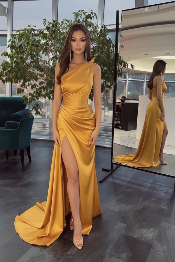 Schlichtes Abendkleid Lang Schwarz | Abiballkleider Günstig