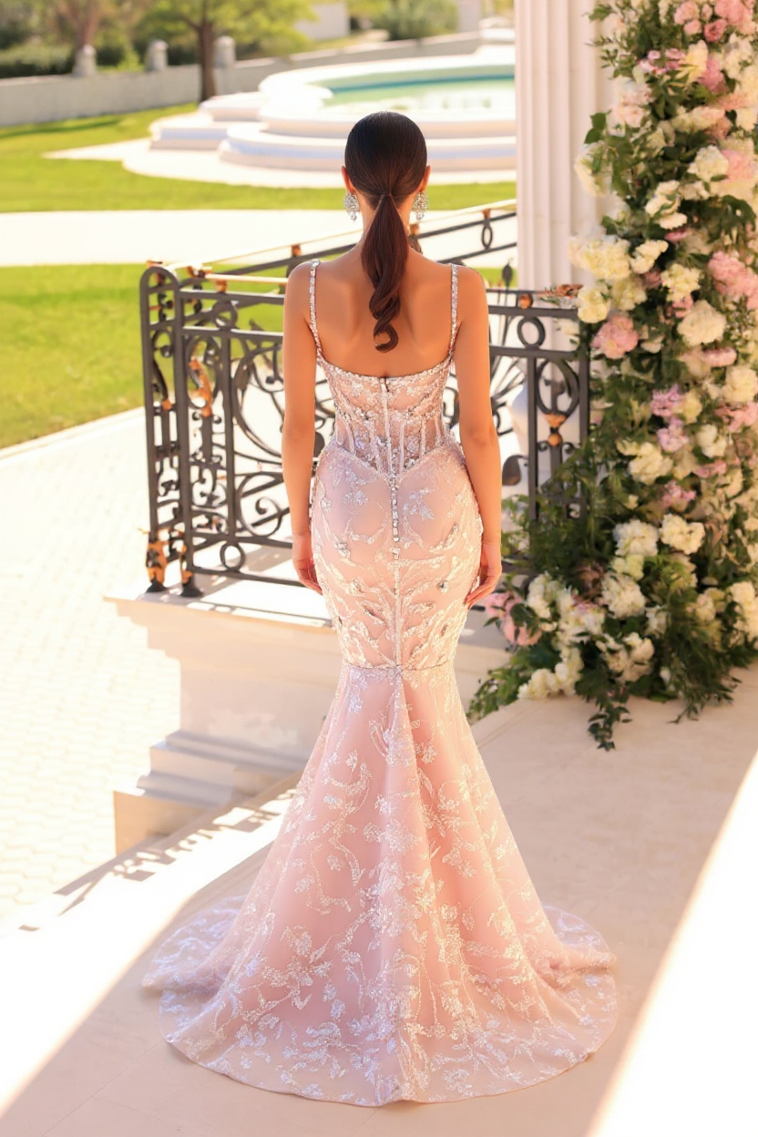Schlichte Abendkleider Glitzer | Abendkleid Abendmode Online-Misshow.de