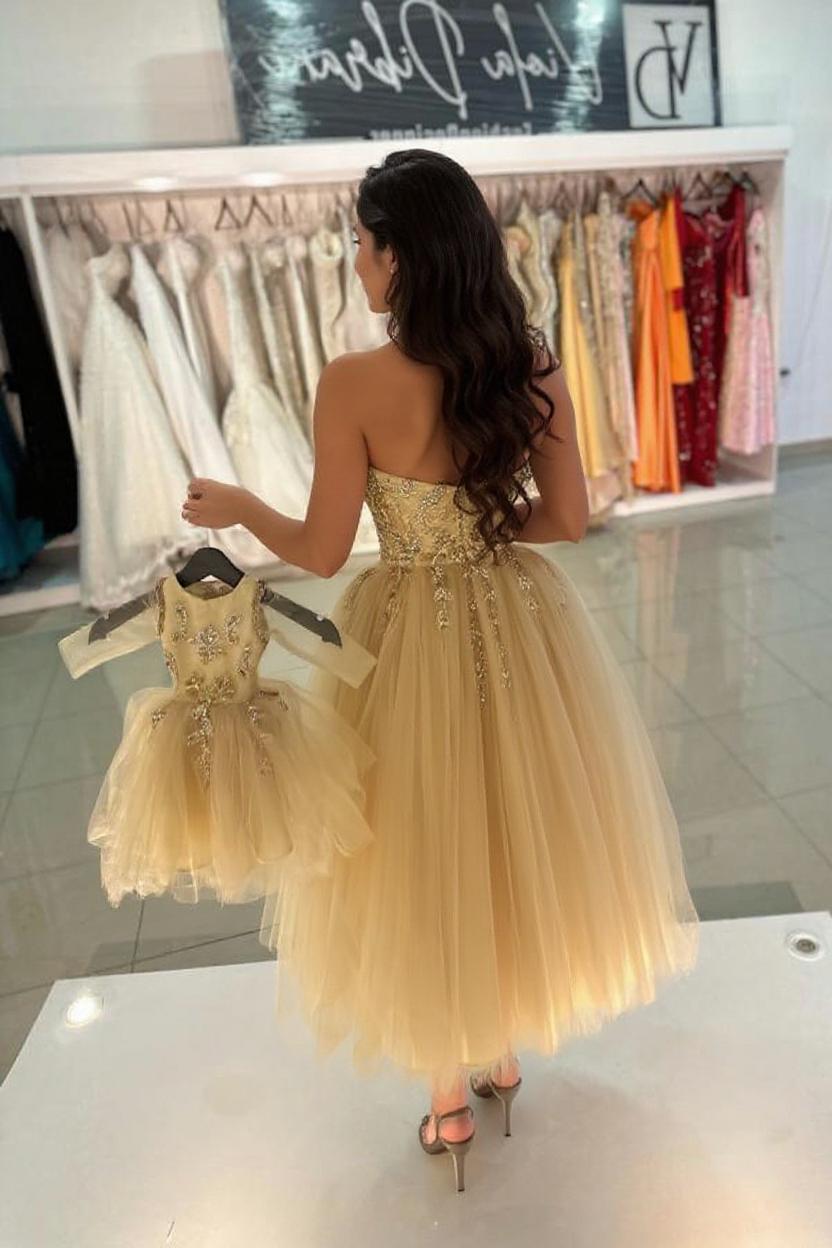Gold Cocktailkleider Partykleider Kurz Abendkleider mit Glitzer