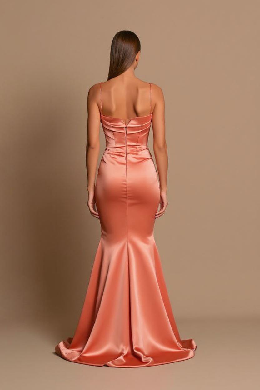 Sexy Abendkleider lang rosa | Abiballkleider mit ärmellos