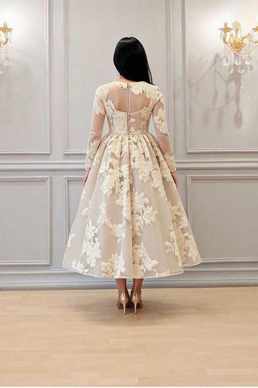 Abendkleid Kurz mit Ärmel | Cocktailkleider Günstig Kaufen-Misshow.de