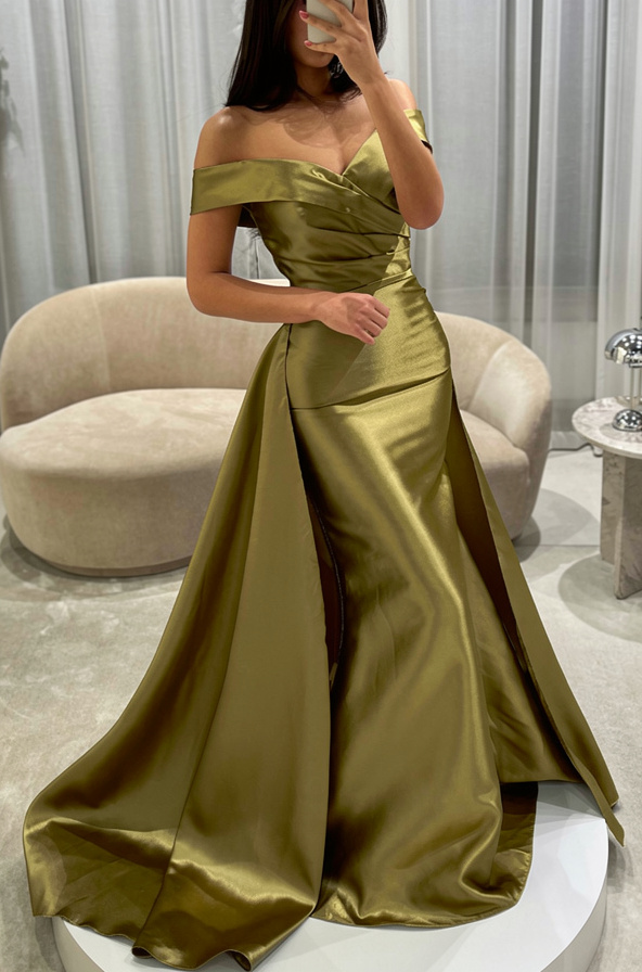 Schlichte Abendkleider Lang Günstig Ballkleider Abendmoden Seladongrün