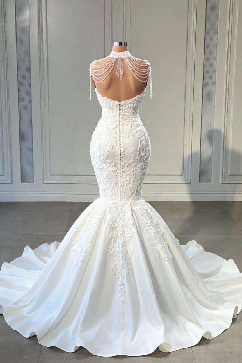 Elegante Hochzeitskleider Meerjungfrau Spitze | Brautmoden Online Kaufen-Misshow.de