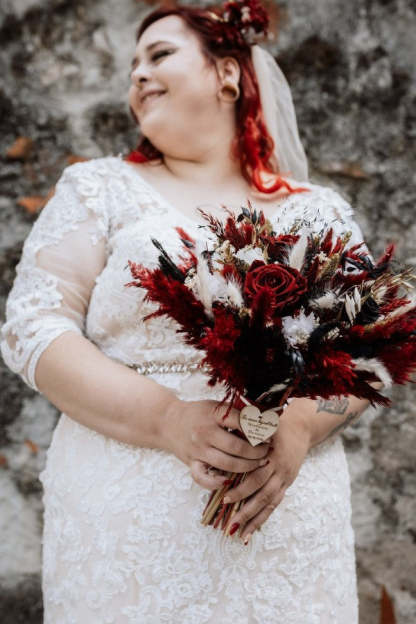 Moderne Brautkleider Spitze Große Größe Hochzeitskleider Mit Ärmel