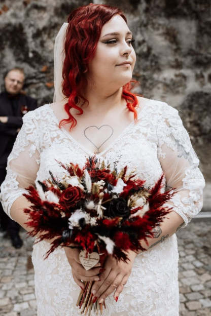 Moderne Brautkleider Spitze Große Größe Hochzeitskleider Mit Ärmel