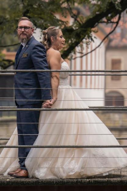 Champagner Hochzeitskleider Große Größe A Linie Übergroße Brautkleider Spitze