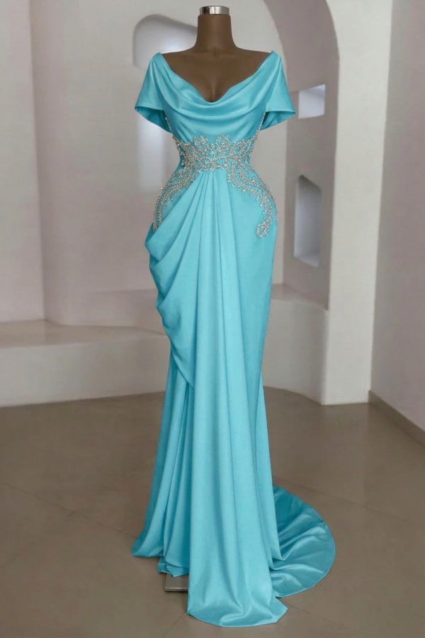 Designer Silber Abendkleider mit Glitzer | Abiballkleider Lang Günstig